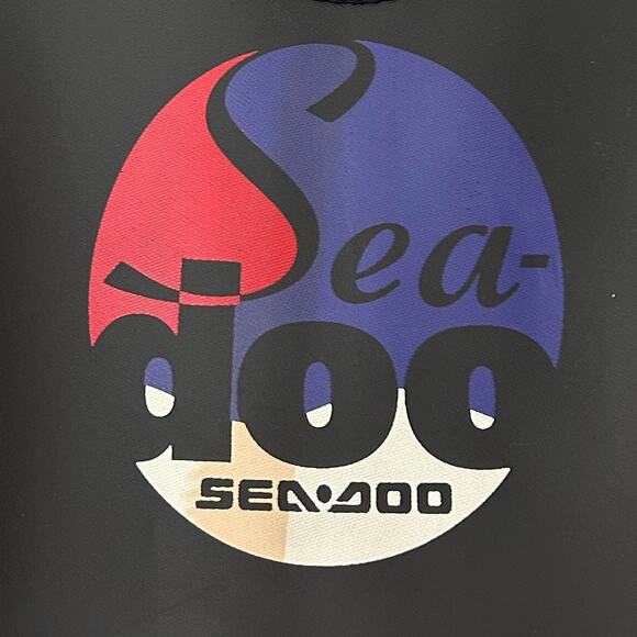 Vintage Sea Doo 2 piece wet suit jacket zip front 90s water sports outdoor M - Picture 10 of 16